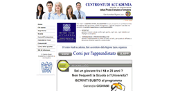 Desktop Screenshot of centrostudiaccademia.it